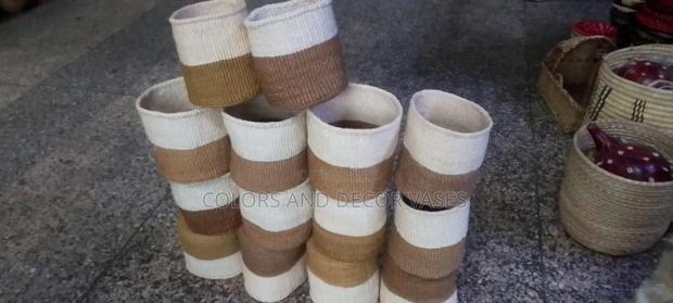 Baskets Sisal Beige and White Instock - main view