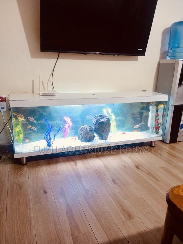 Classy Aquarium Tv Base -Style,Storage, and a Splash of Life