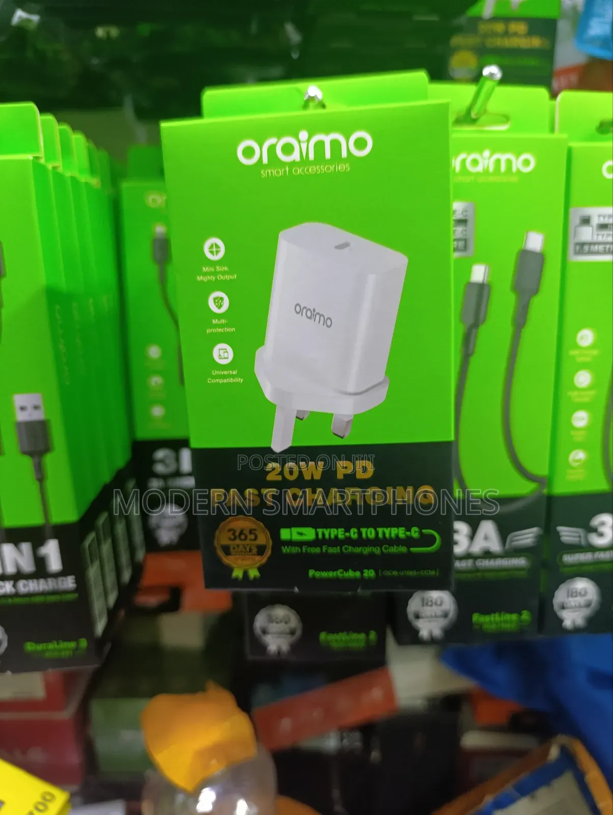 Oraimo Powercube 20 20w Wall Charger Kit