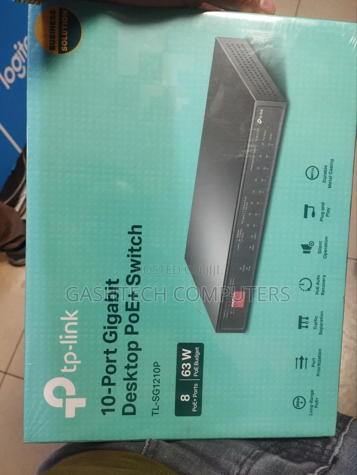 Tp-Link Tl-Sg1210p 10-Port Gigabit Switch 8-Port Poe+