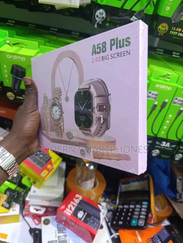 A58 Plus Smart Watch Gift Set - thumbnail 2