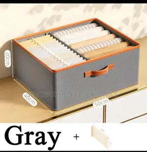 Foldable Double Compartment Closet Organizer