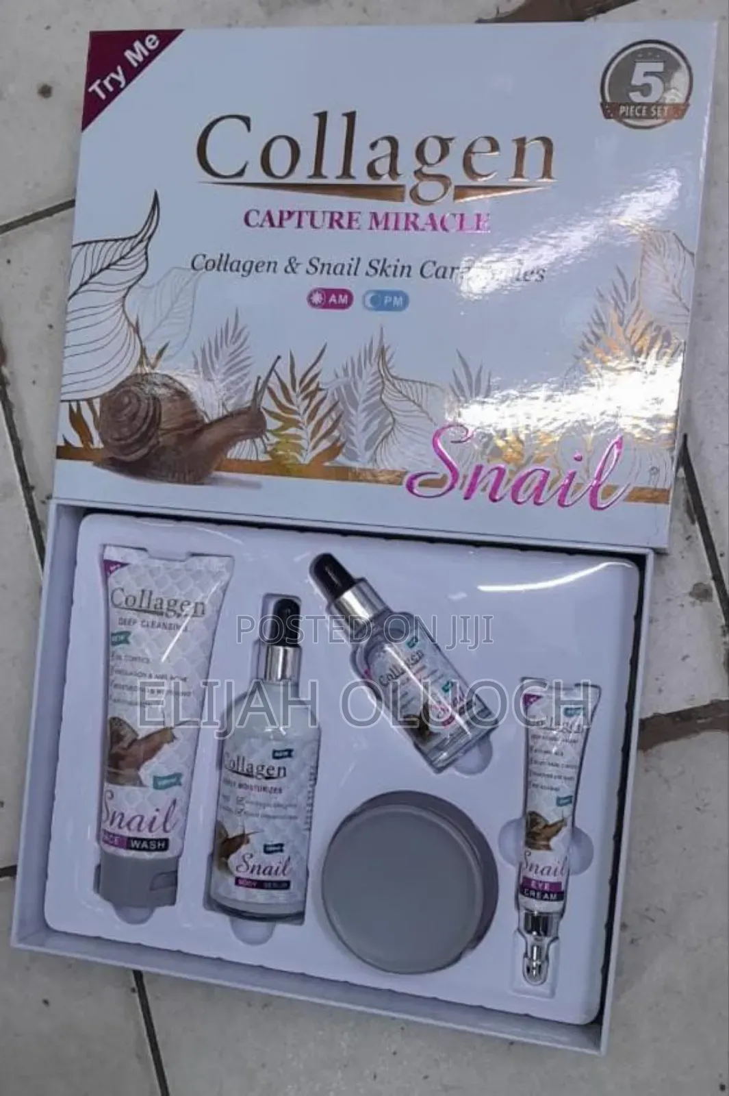 Collagen and Snail Skin Care Series 5 Pieces Set