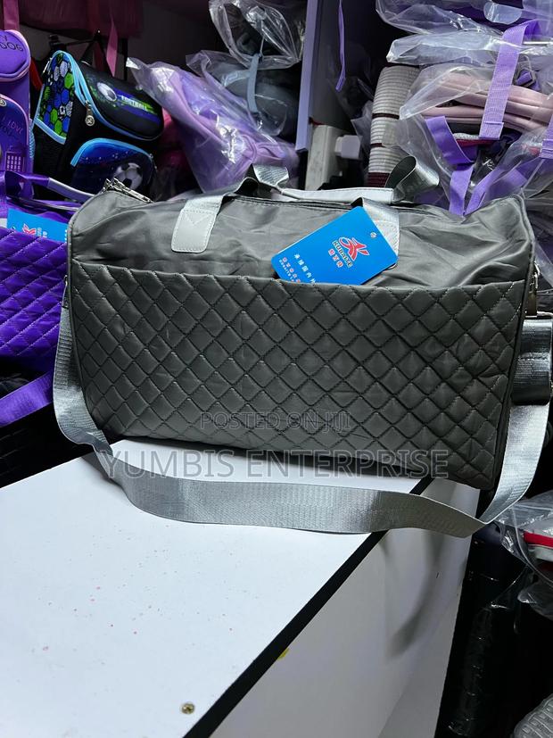 Grey  Duffle Quilted Travel Bags at 1400