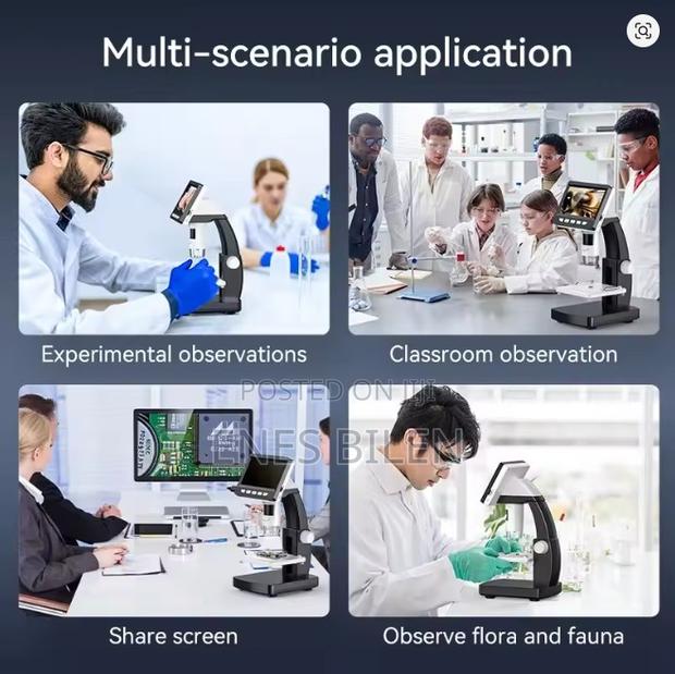 1000x 4.3"Lcd Digital Microscope 1080p Coin Microscopio 8led - thumbnail 5