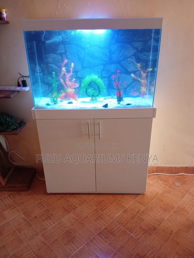 Frostline Aquarium Stand Set – Where Calm Meets Class - main view