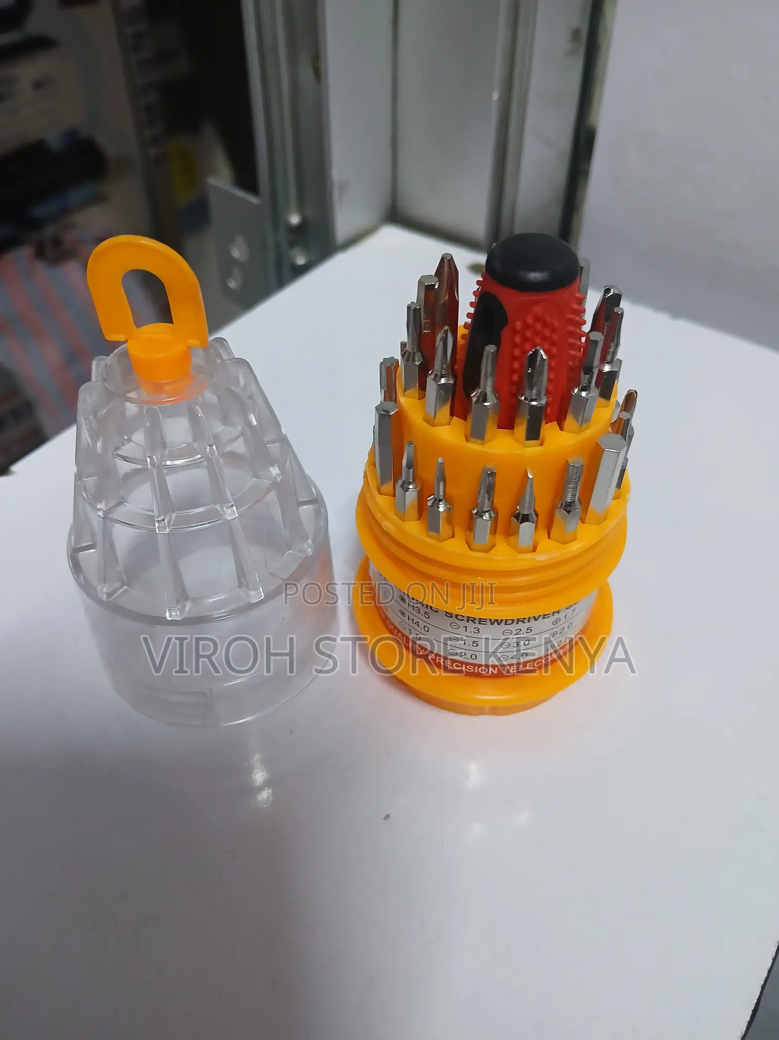 31-in-1 Precision Handle Screwdriver Set - Sliver Yellow