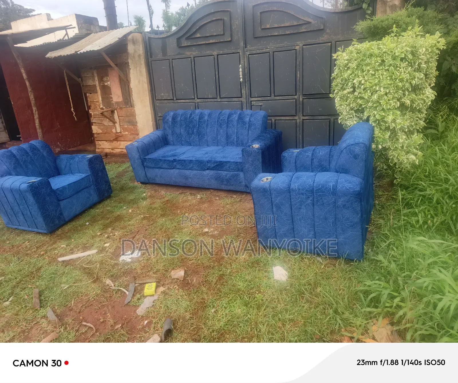 Five Seater Turquoise Wybey Sofa on Sale