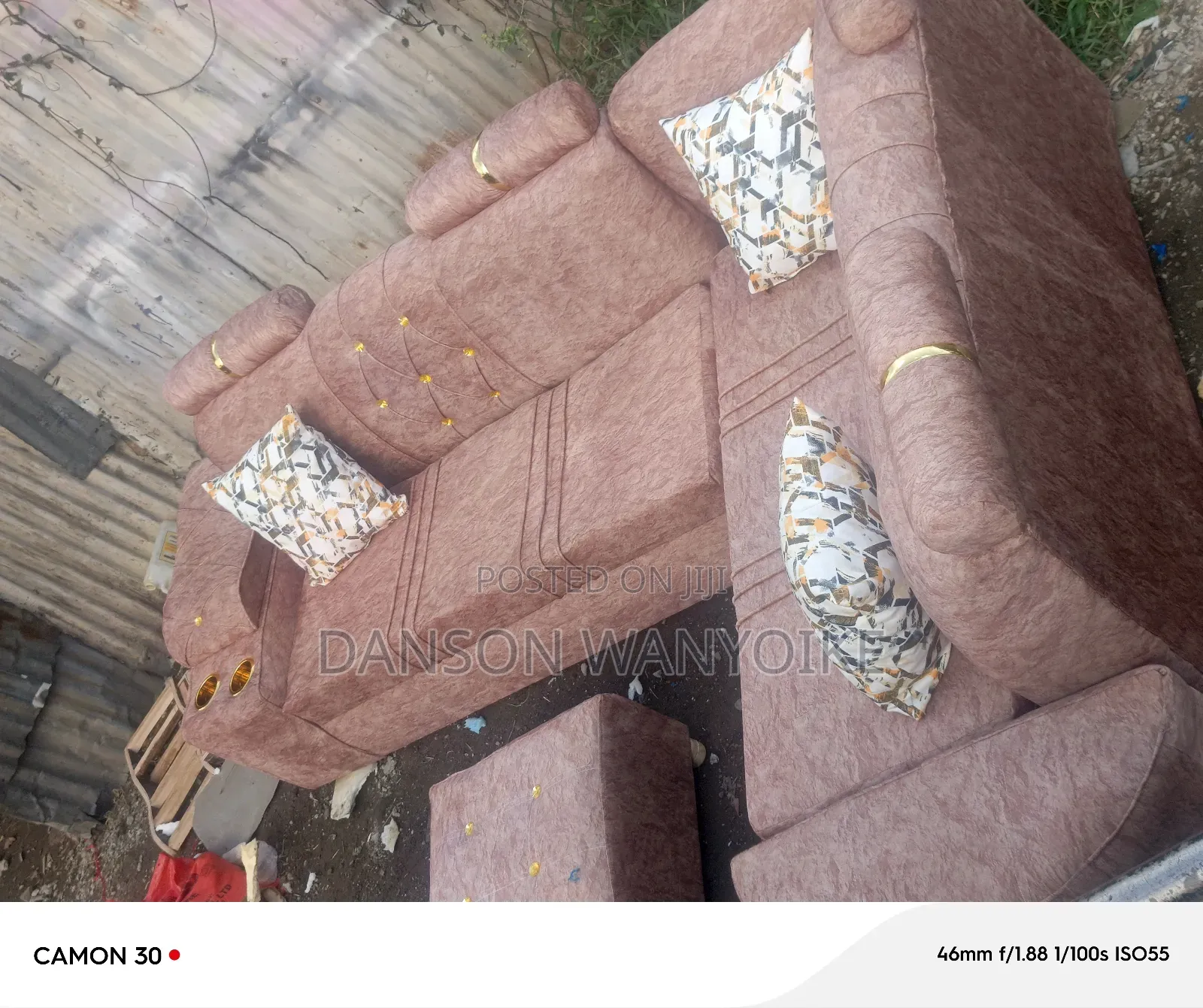 7seater and Two Puffs El Sofa on Sale