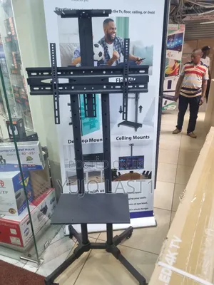 Jh-1800s Multi-Function Mobile Tv Cart 32-100" High Adj