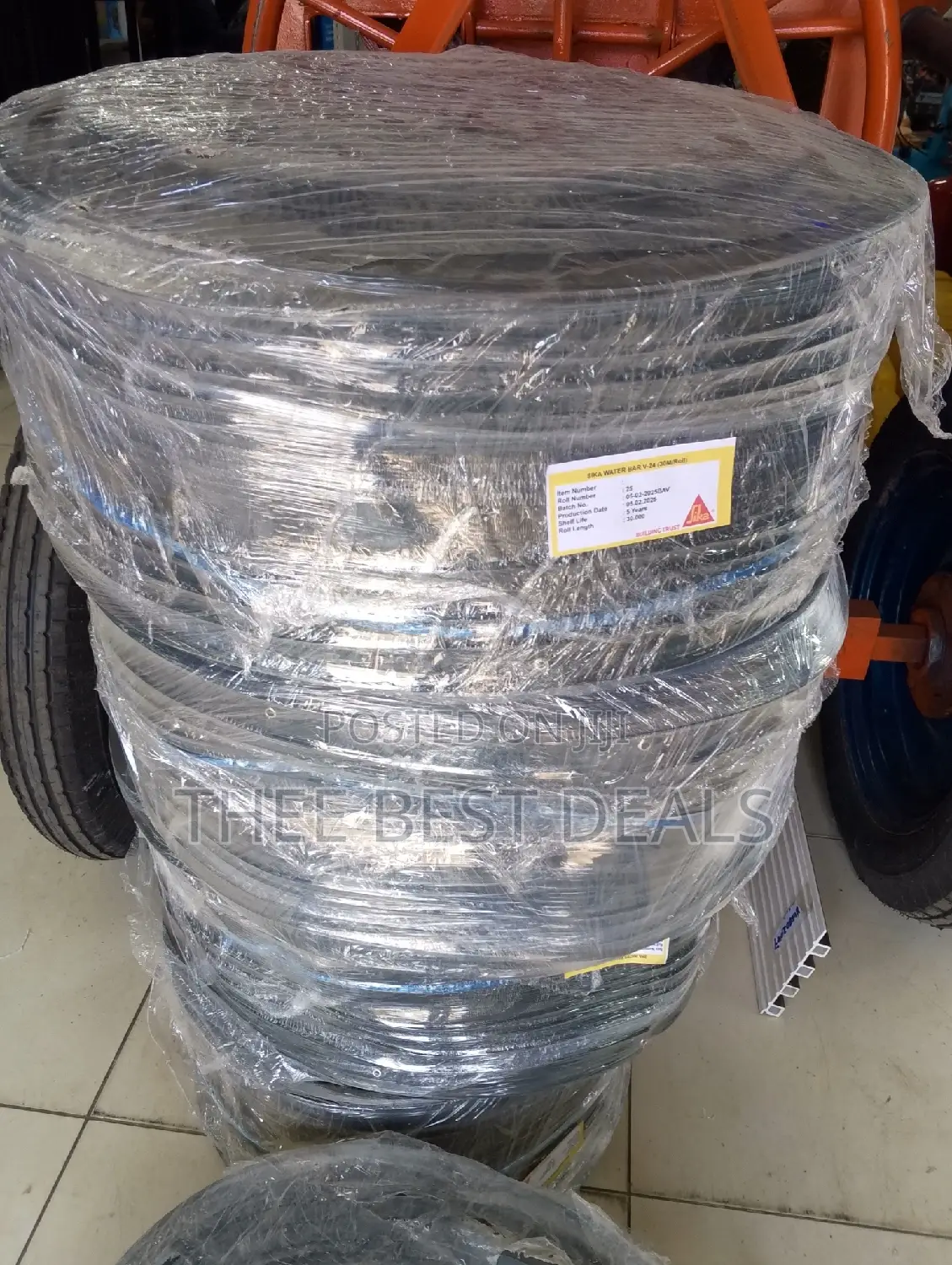 Sika Waterstop ,Waterbar 30m Balck