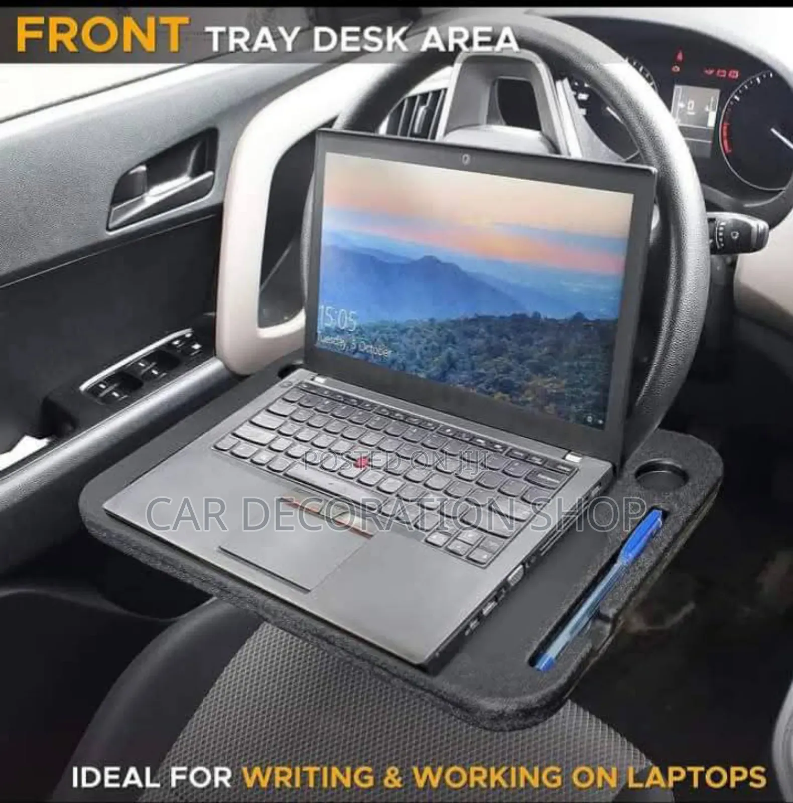 Car Front Steering Clip on Tray Desk