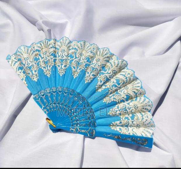 Ocean Blue Ladies Medium Fan.