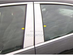 Universal Door Post Trim Chrome Pillars 4pcs