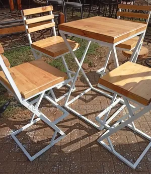Restaurant Wooden Chairs With Metal Frame