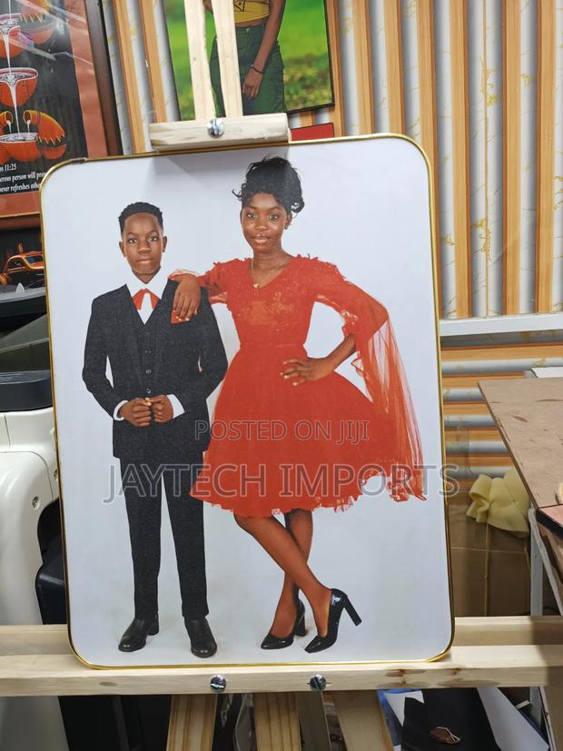 Photo Mount for Golden Curved Design A3