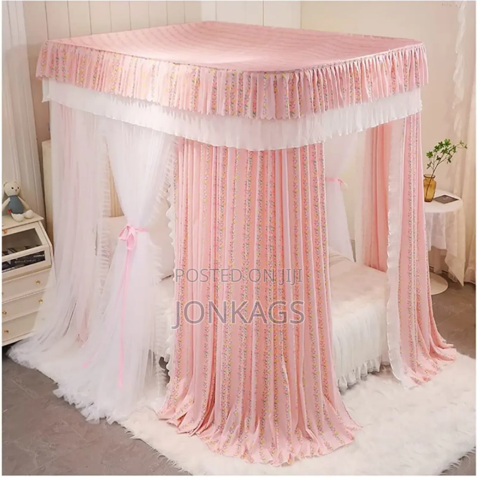U-Shaped Mosquito Net, Ranning Rails ,Double Privacy Shears