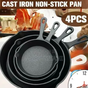 Heavy Cast Iron Frying Pan Cooking Skillet Egg Steak Fry Pan