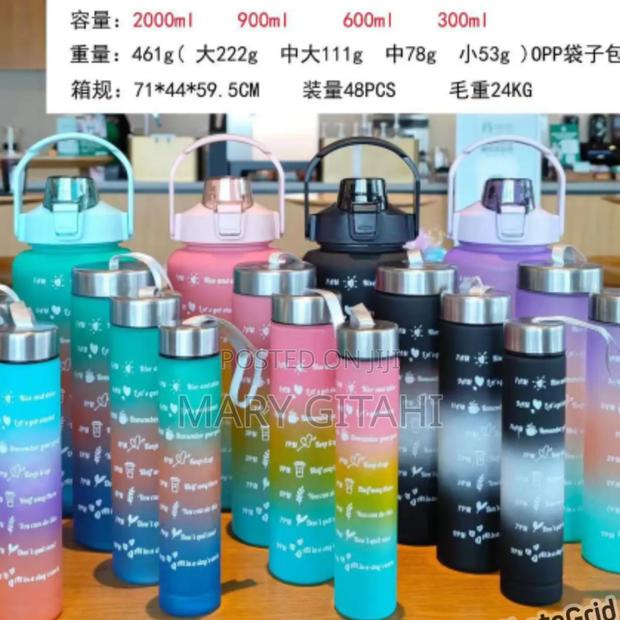 Multi Colour4 in 1 Motivational Bottle - main view