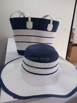 Summer Straw Handbag With A Hat