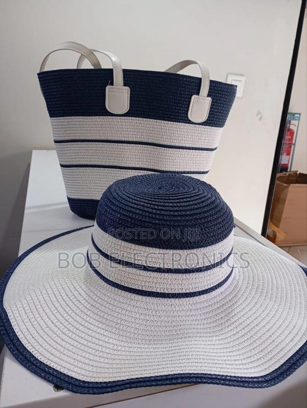 Summer Straw Handbag With A Hat - thumbnail 3
