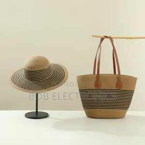 Summer Straw Handbag With A Hat