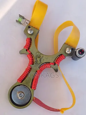 U-Shaped Slingshot With Shooting Assistance Laser