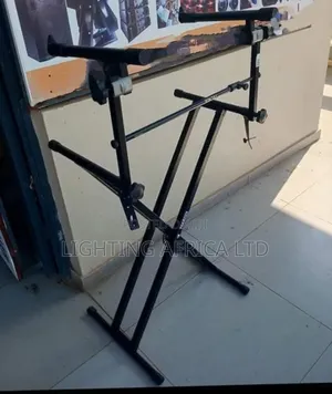 Double Keyboard Metallic Stand