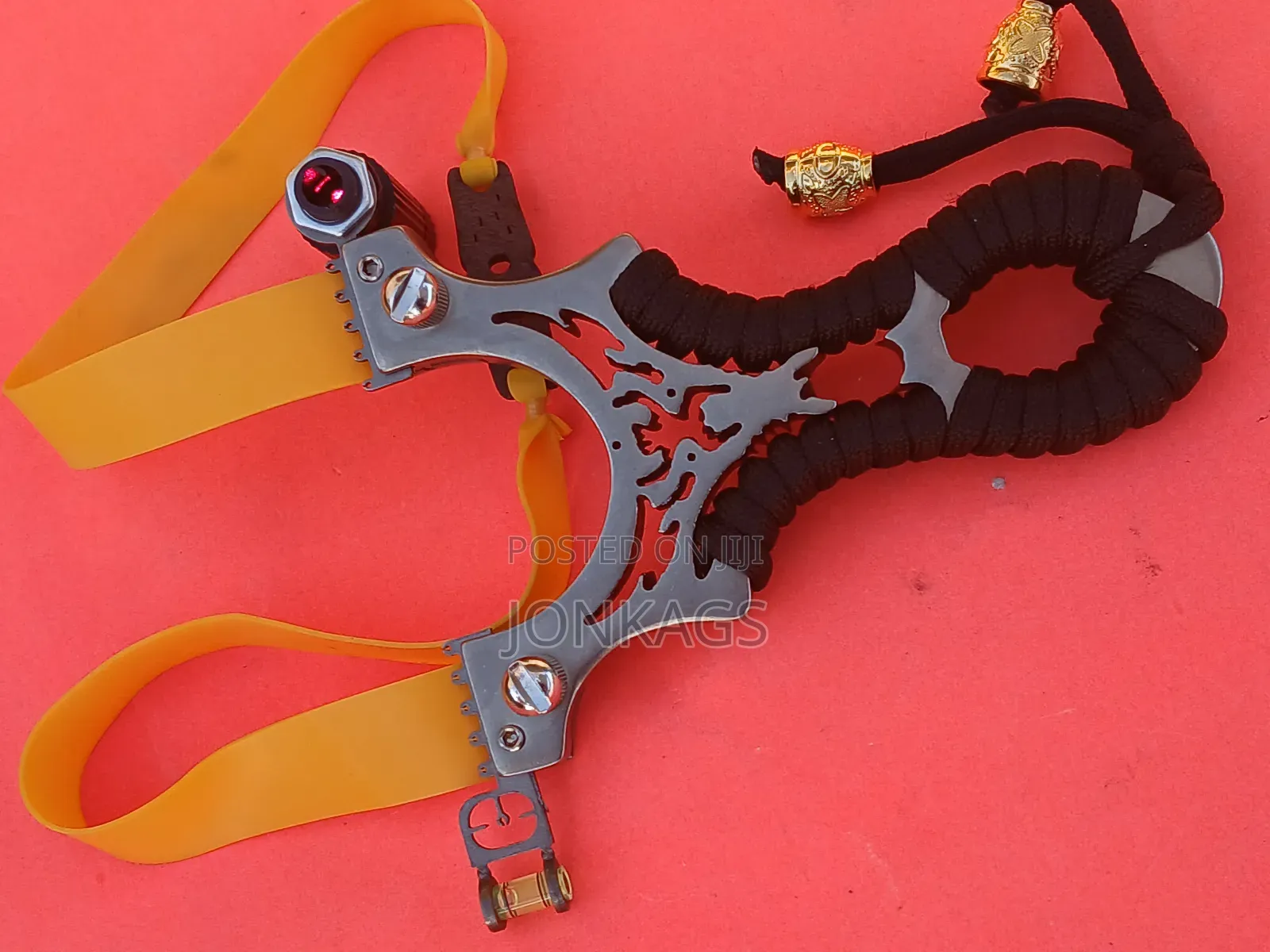 Professional U-Shaped Slingshot Fitted With Laser Aimer