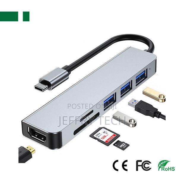 CHM-Tc601 Usb -C to Hdmi+ Usb3.0+ 2*Usb2.0+Sd+Tf Adapter - thumbnail 2