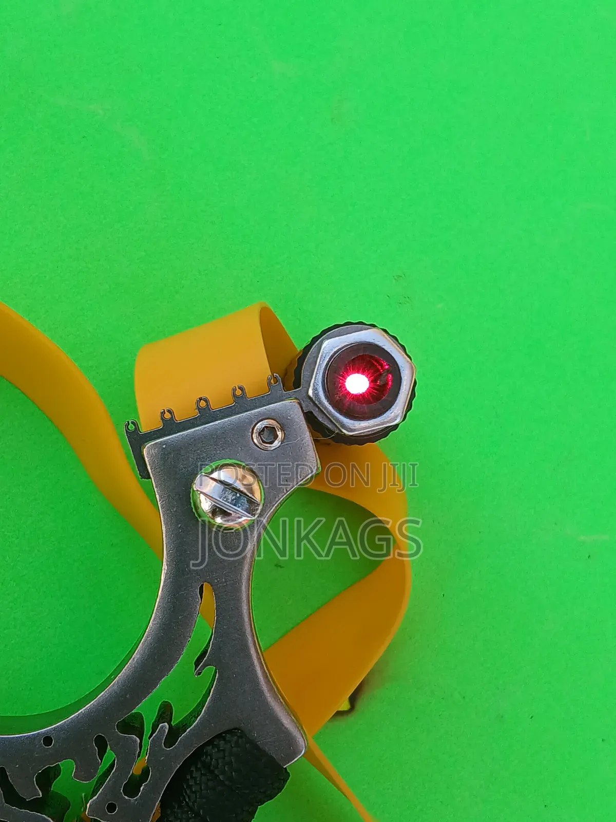Stainless U-Shaped Slingshot With Laser