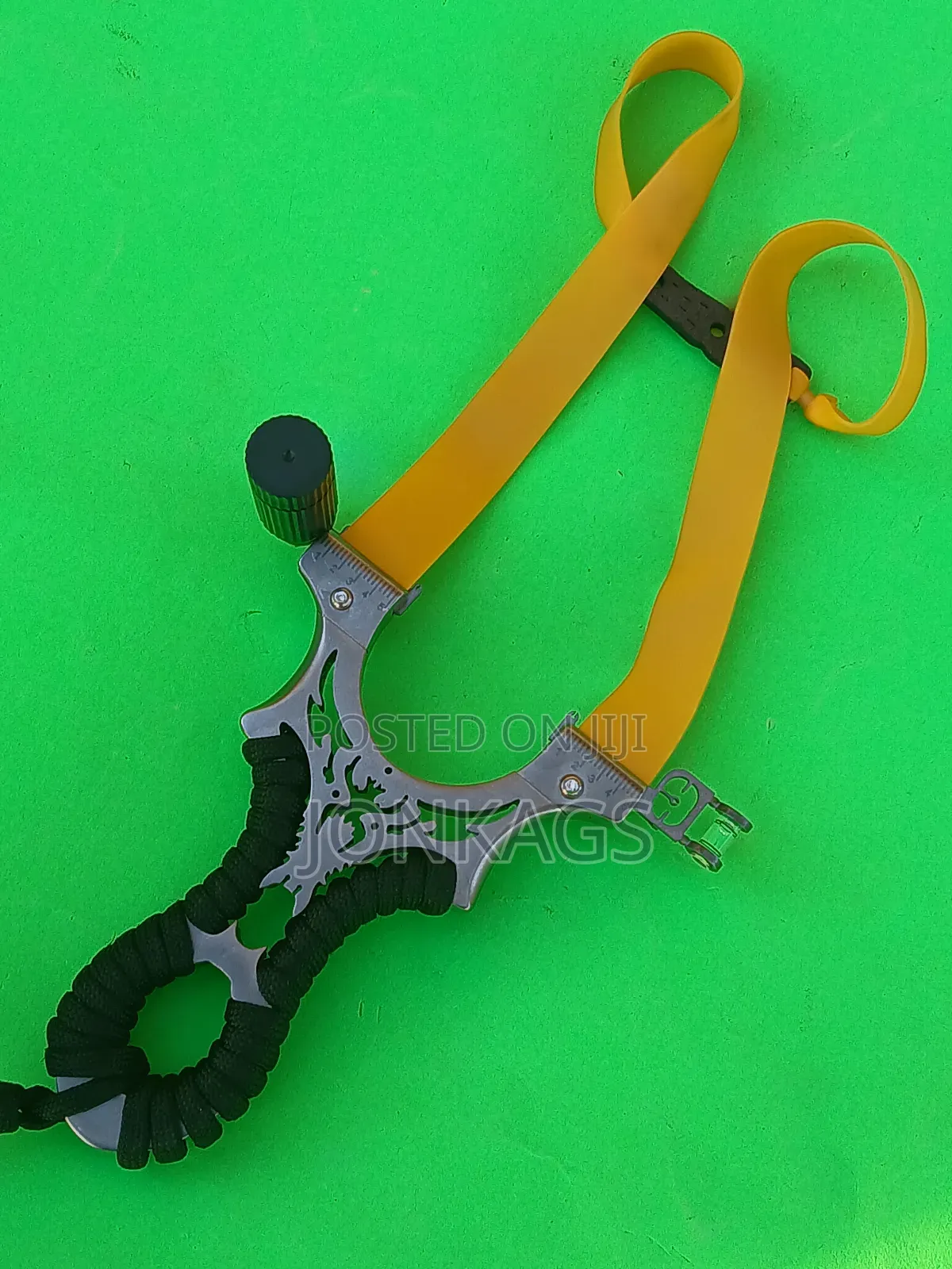 Stainless U-Shaped Slingshot With Laser