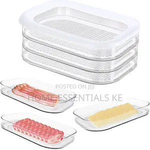 *3 in 1 Stackable Acrylic Bacon and Cheese Container*