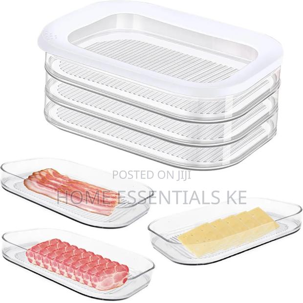 *3 in 1 Stackable Acrylic Bacon and Cheese Container* - thumbnail 3