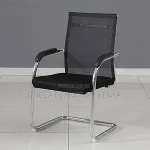 Office Chair:Guest Waiting Low Back Mesh Lobby Office Seat