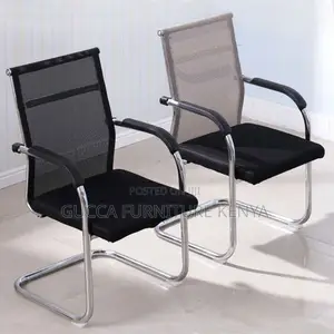 Office Chair:Guest Waiting Low Back Mesh Lobby Office Seat