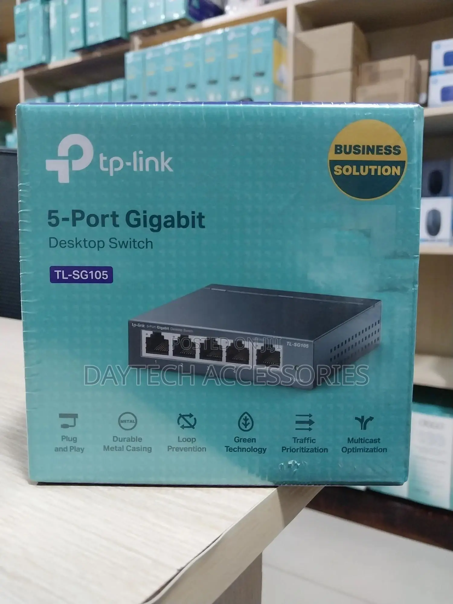 Tp-Link Tl-Sg105, 5 Port Gigabit Unmanaged Ethernet Switch,