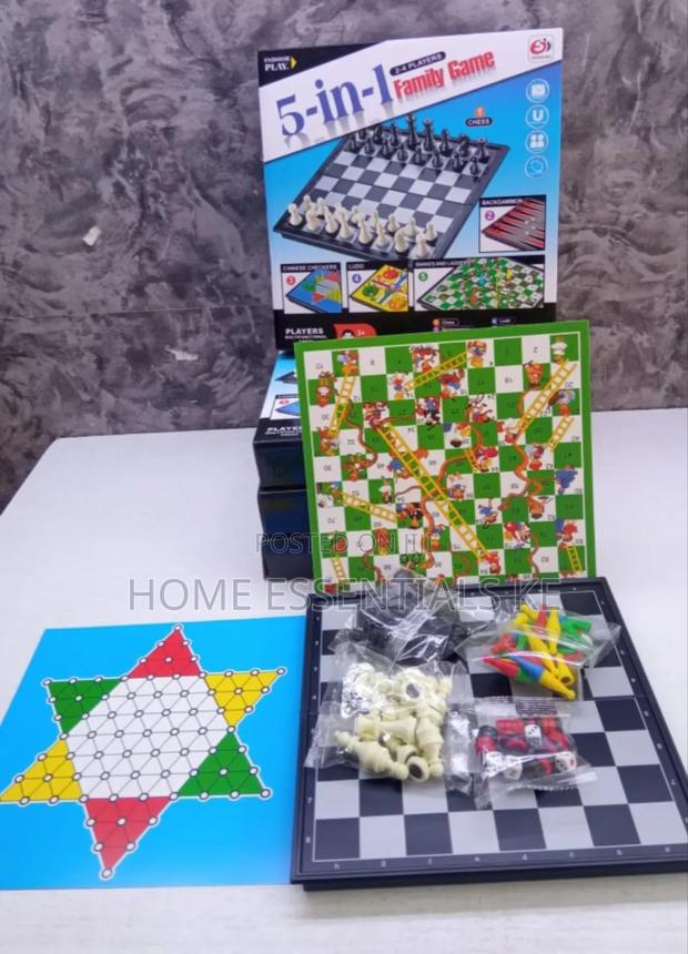 *5 in 1 Family Board Game* - thumbnail 2