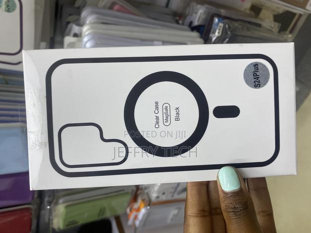 Onyx Samsung Galaxy S24 Plus Magsafe Clear Case-Black - main view