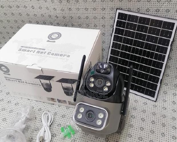 Easy to Install V380-Dual Lens 4g Solar Security Camera