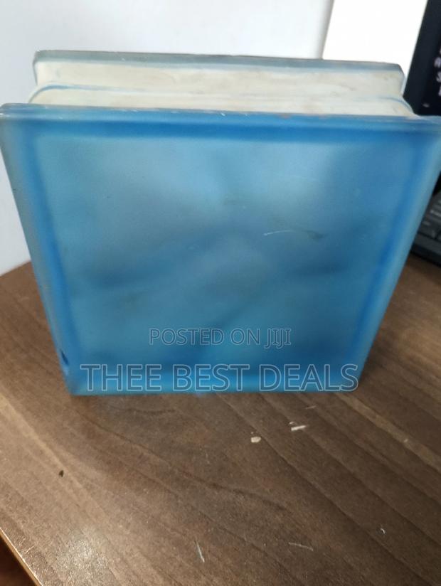 Acid Blue Cloudy Glass Blocks - thumbnail 2