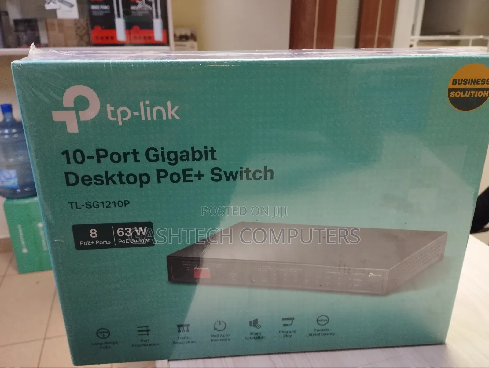 Tp-Link Tl-Sg1210p 10-Port Switch With 8-Port Poe+