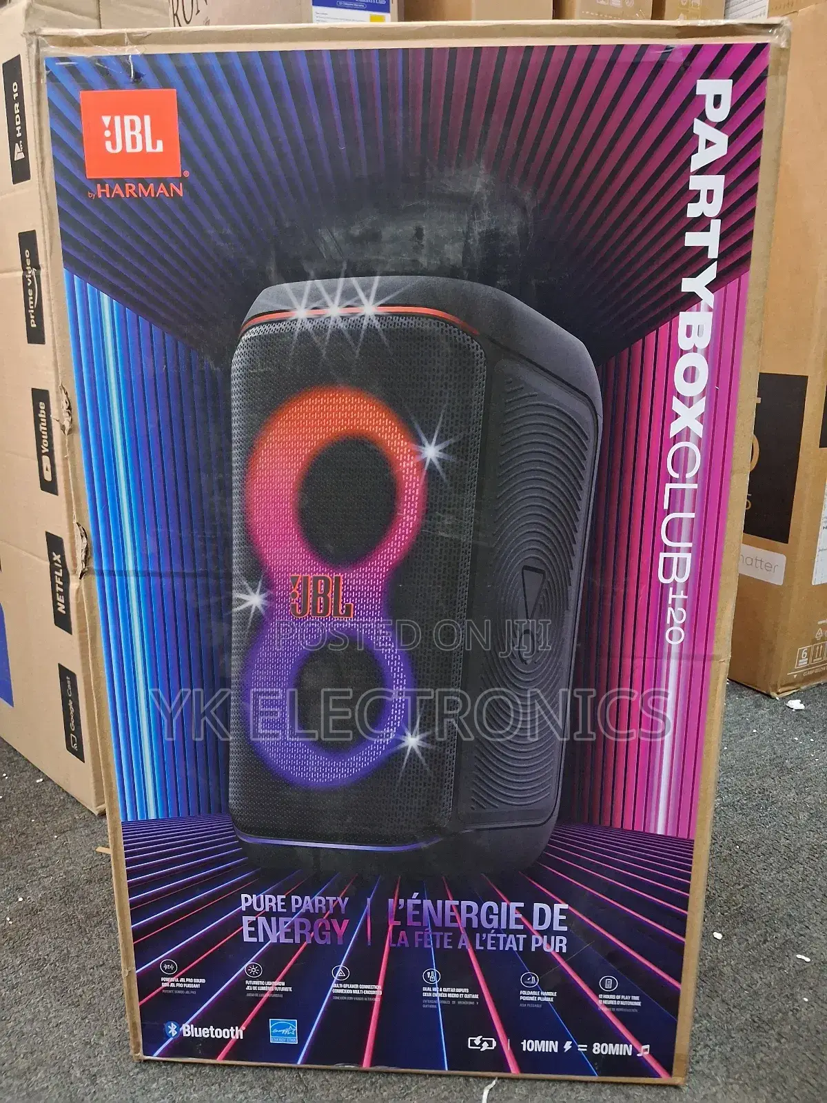 JBL Partybox Club 120 160w Wireless Party Speaker (Black)
