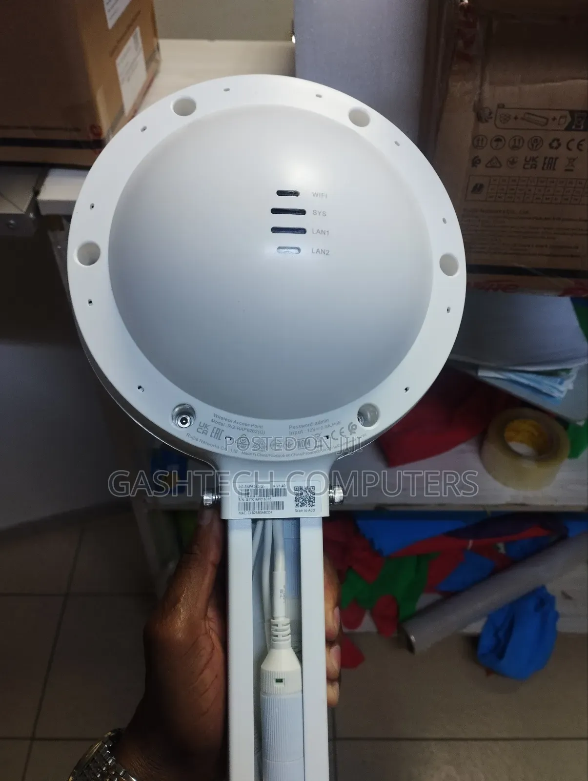 Ruijie Rg-Rap6262(G) Wi-Fi 6 Ax1800 Outdoor Access Point