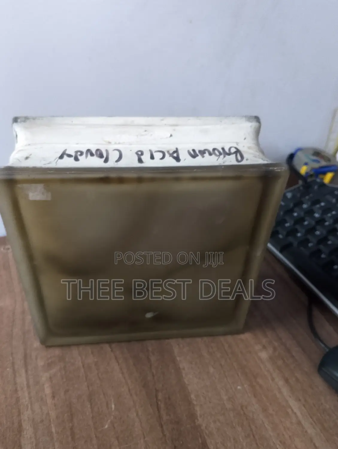 Brown Acid Cloudy Decorative Wall Glass Blocks