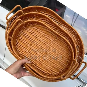 *Rattan Oval Basket*