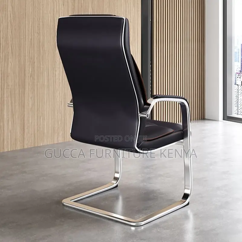 Office Chair: Simple Fixed Waiting Guest Office Furniture