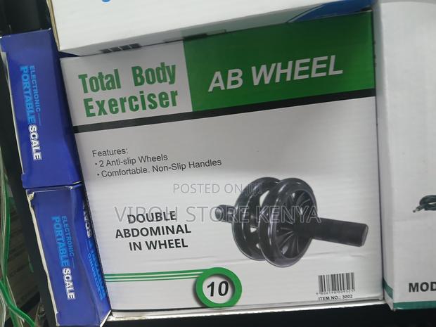 Ab Wheelroller Workout Arm and Waist Fitness Exerciser Wheel