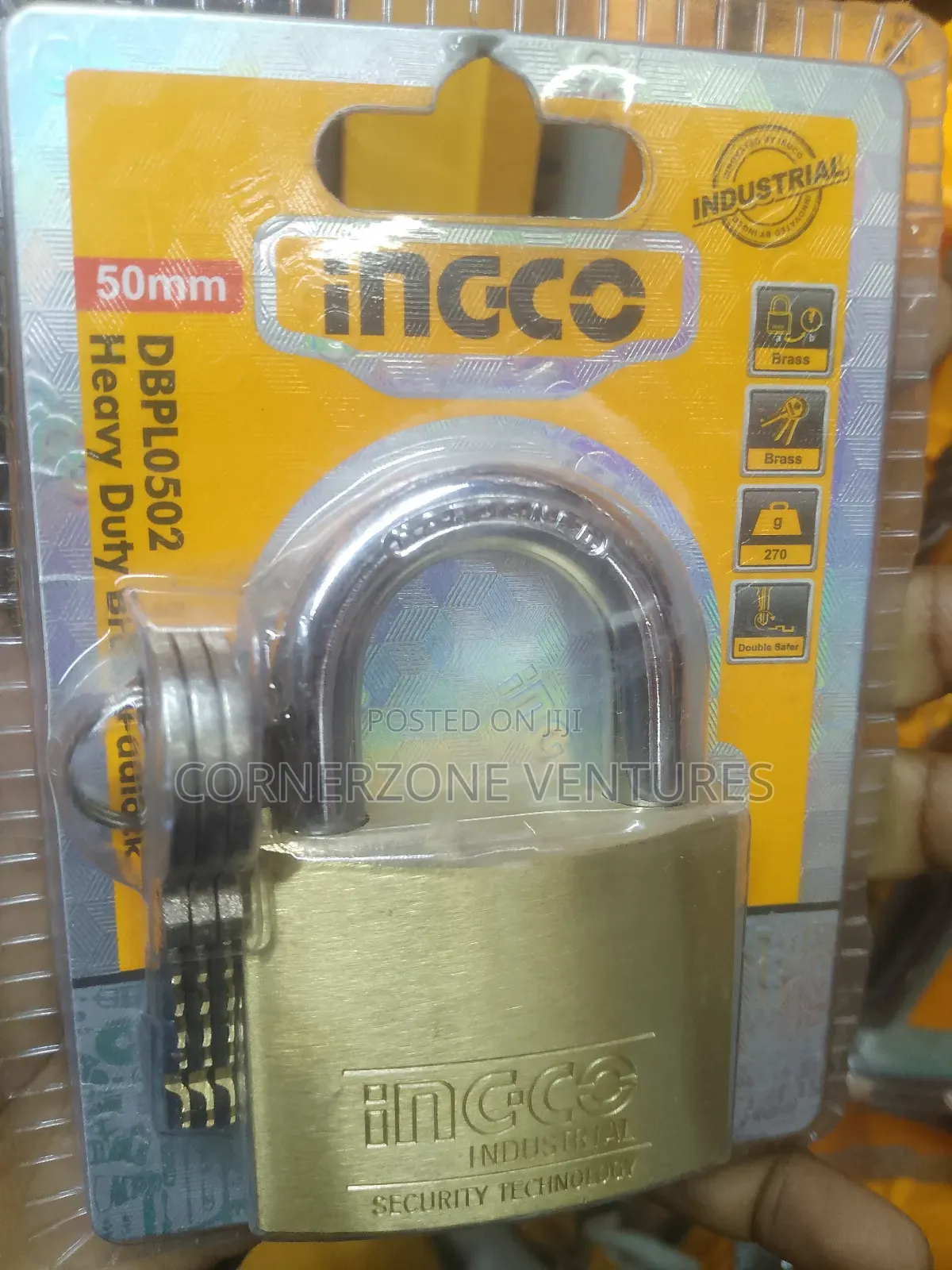 Ingco Heavy Duty Brass Padlock