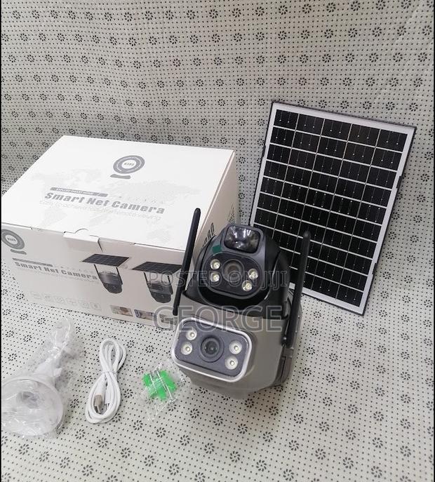 Low Cost V380-Dual Lens 4g Solar Security Camera - main view